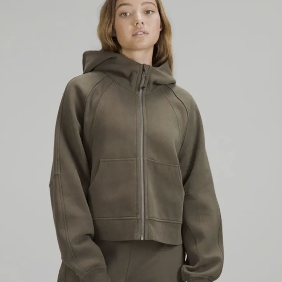 lululemon athletica Tops - NWT Lululemon Scuba Oversized Full Zip Hoodie XS/S Carob Brown COBN